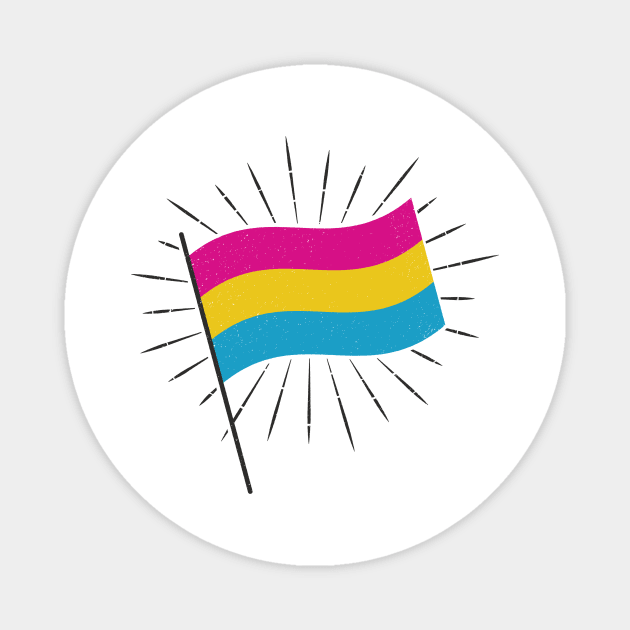 Retro Pan Pride Flag Magnet by lavenderhearts